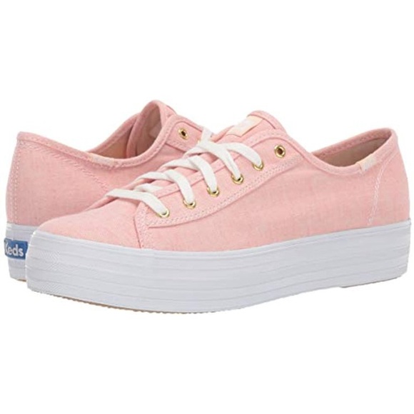 Keds Shoes - Keds triple kick chambray pink dream foam platform Y2K canvas sneakers 9.5 NWOB